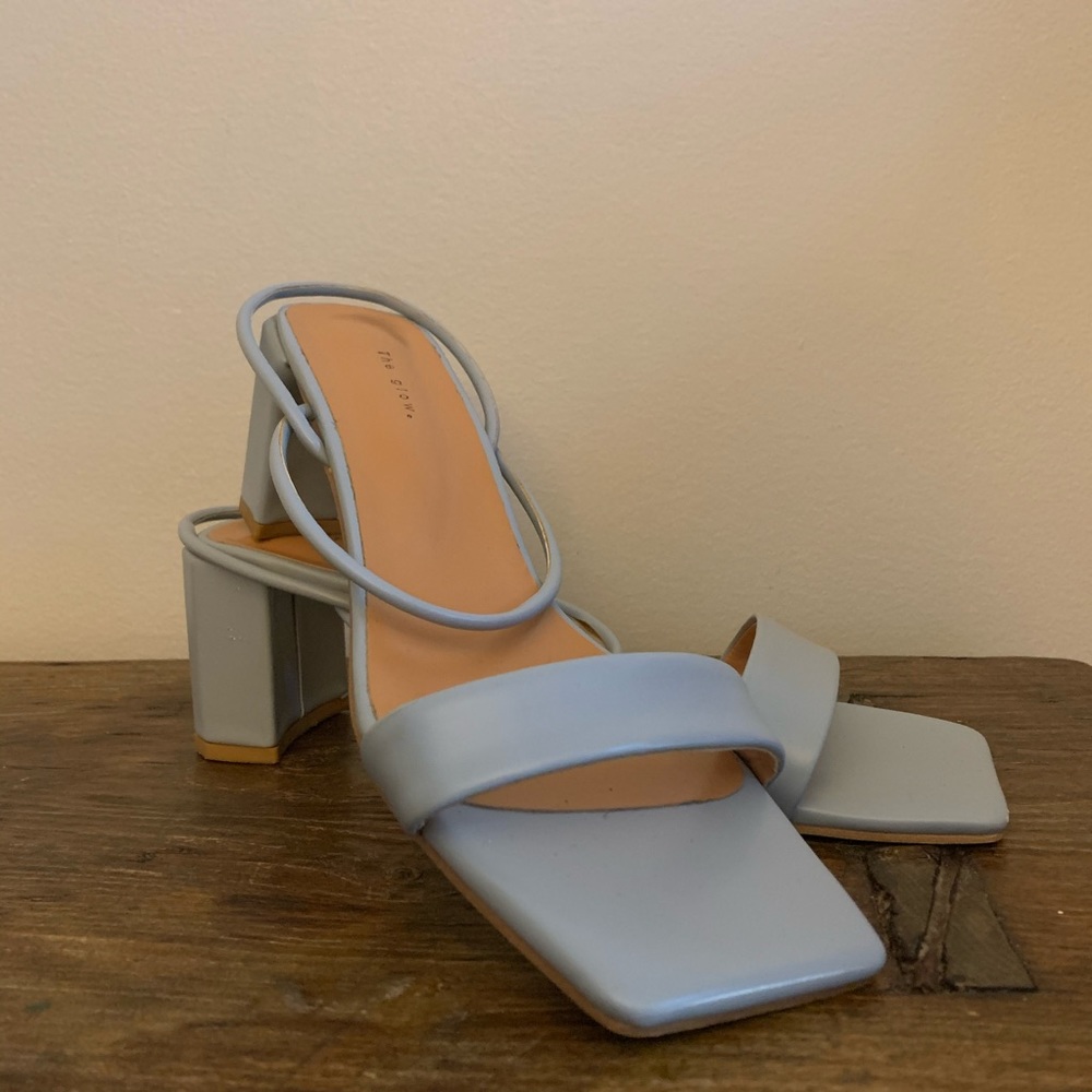 Baby Blue Heeled Sandal | Glow